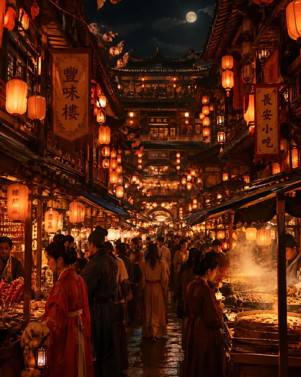 今日推荐短剧《我在古代开火锅店》竖屏海报,穿越重生题材